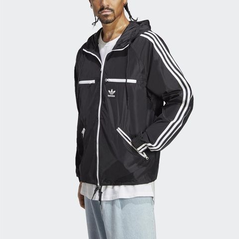 Adidas Classics Wb [HS2066] 男 連帽外套 風衣 休閒 經典 復古 寬鬆 亞洲版 黑白