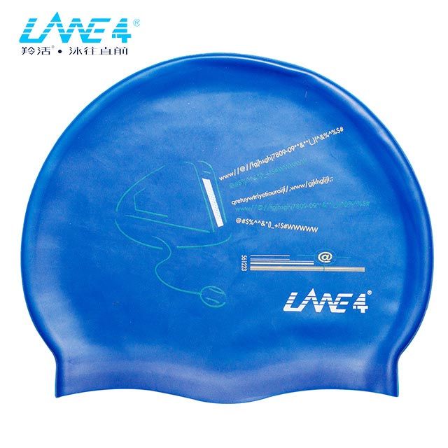 LANE4  SILICONE 兒童矽膠泳帽-電腦