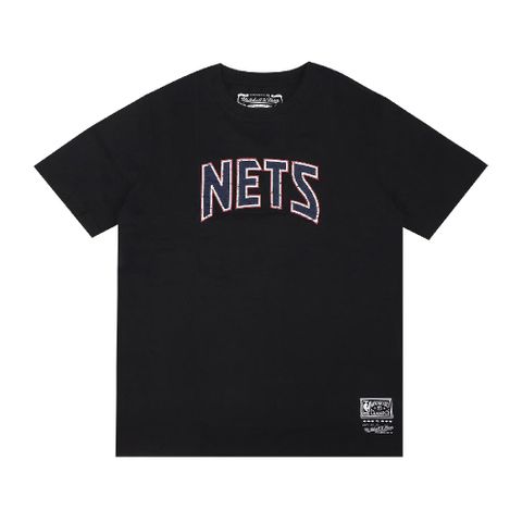 Mitchell &amp; Ness 短袖 NBA New Jersey Nets 男款 黑 紐澤西 籃網 MNTS002NJNB