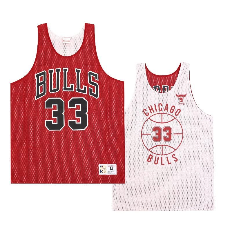 Mitchell & Ness 球衣NBA Bulls 芝加哥公牛Pippen 皮朋雙面穿紅