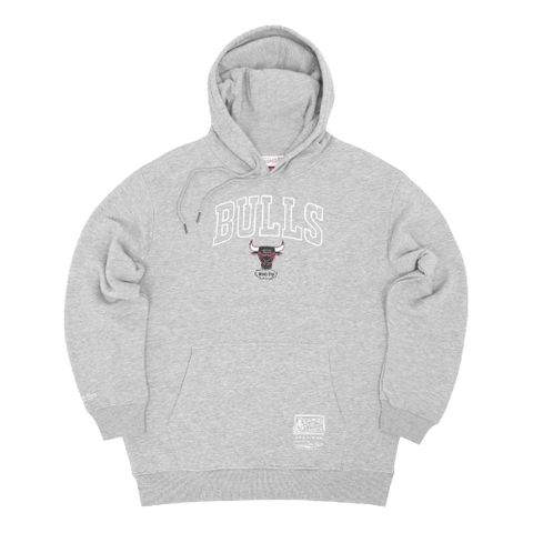 Mitchell & Ness 長袖 NBA 男款 灰 Chicago 芝加哥 公牛 連帽 帽T MNHO008CB