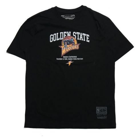 MITCHELL & NESS 短T HOMETOWN TEE 勇士 黑 短袖 男 MNTS016GSWB