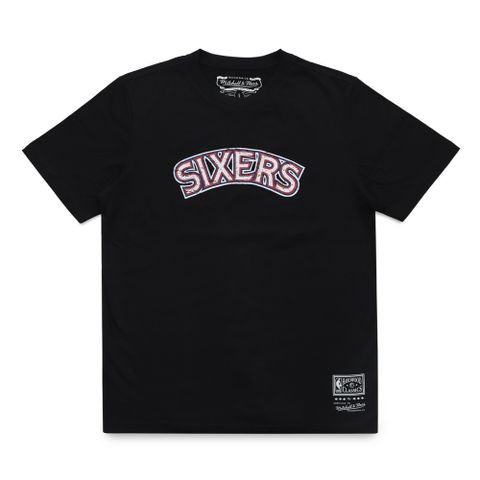 Mitchell & Ness NBA TEAM LOGO 短袖上衣 76人_MNTS002P7B