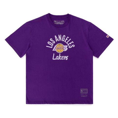 Mitchell & Ness NBA TEAM PRACTICE 隊徽 短袖上衣 湖人隊_MNTS007LALP