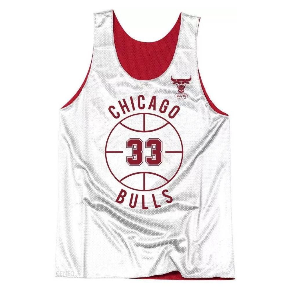 Mitchell & Ness 雙面 網眼 籃球背心 公牛隊 #33 Scottie Pippen_MSTKAJ19080-CBUSCWHSPI