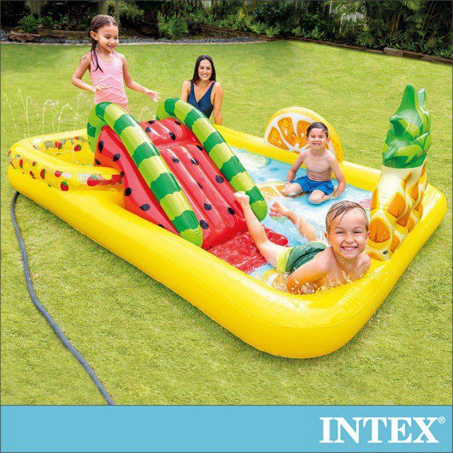 INTEX 水果樂園遊戲池/戲水池244x191cm 適用2歲+(57158)