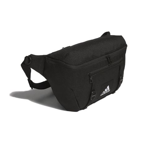 ADIDAS 愛迪達 肩背包 Essential Shoulder Bag 黑 白 多夾層 可調背帶 斜背包 側背包 隨行包 小包 IT2049