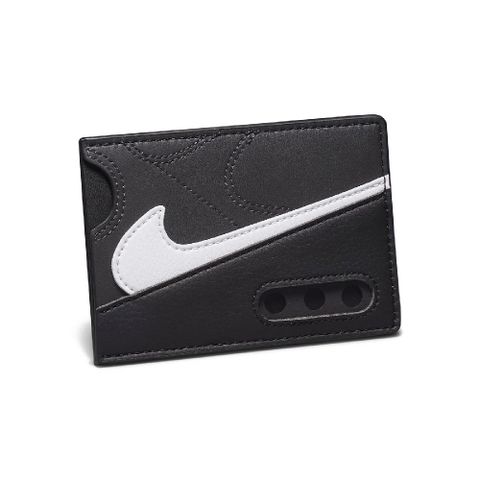 NIKE 耐吉 錢包 Icon Air Max 90 Card Wallet 黑 白 皮革 卡片夾 皮夾 N100974007-6OS