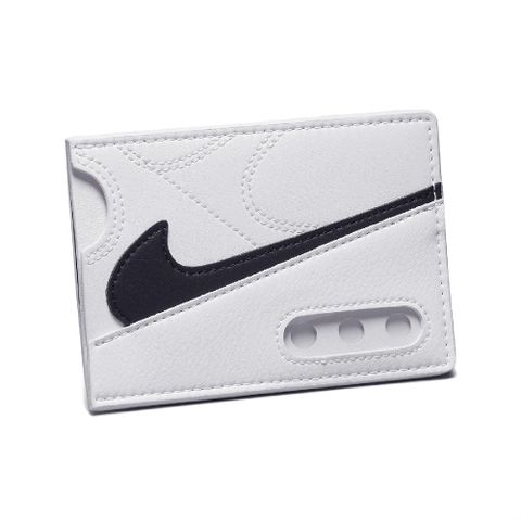 NIKE 耐吉 錢包 Icon Air Max 90 Card Wallet 白 黑 皮革 卡片夾 短夾 N100974010-2OS