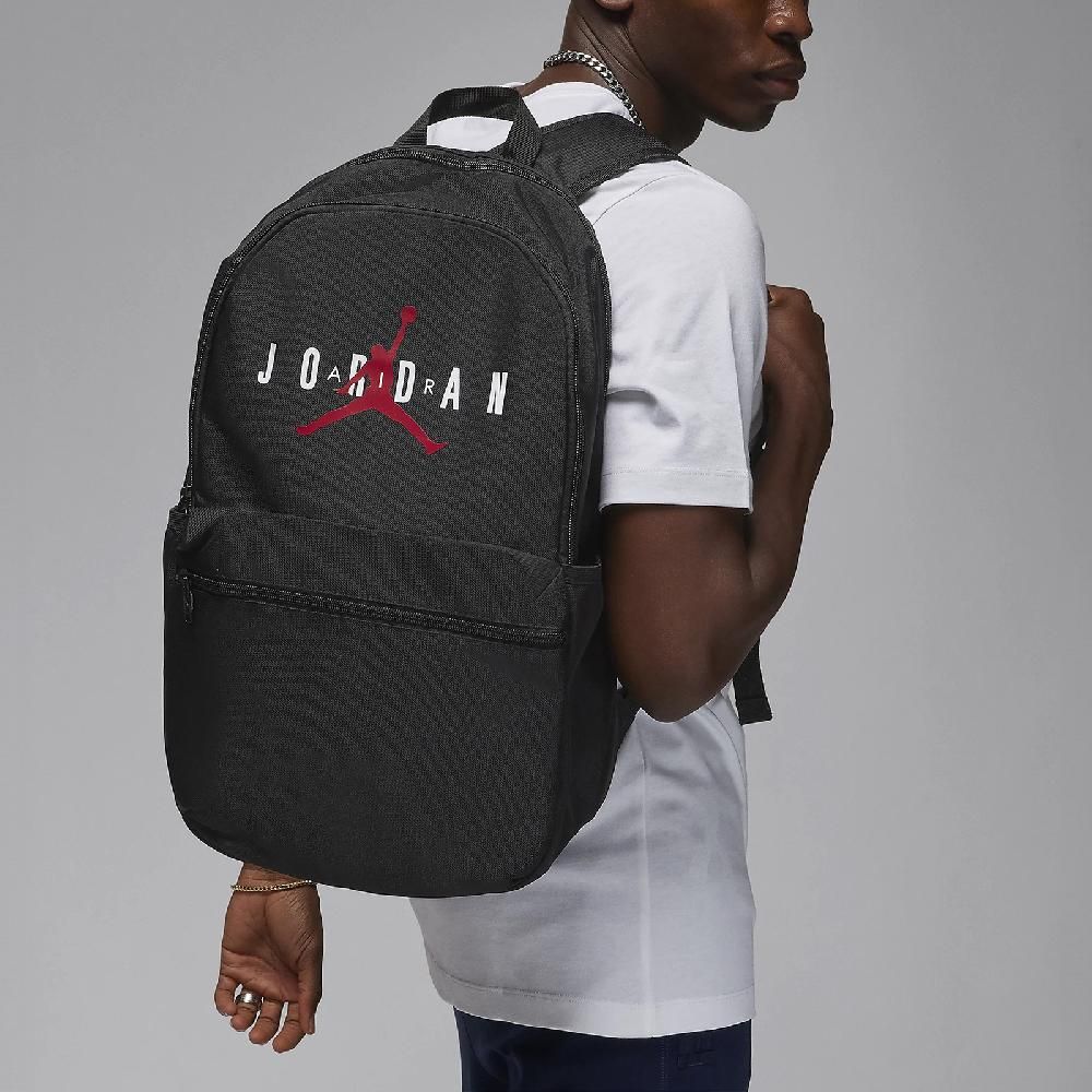 NIKE 耐吉 後背包 Jordan Backpack 黑 紅 13吋 多夾層 喬丹 筆電包 雙肩包 背包 JD2413006AD-005