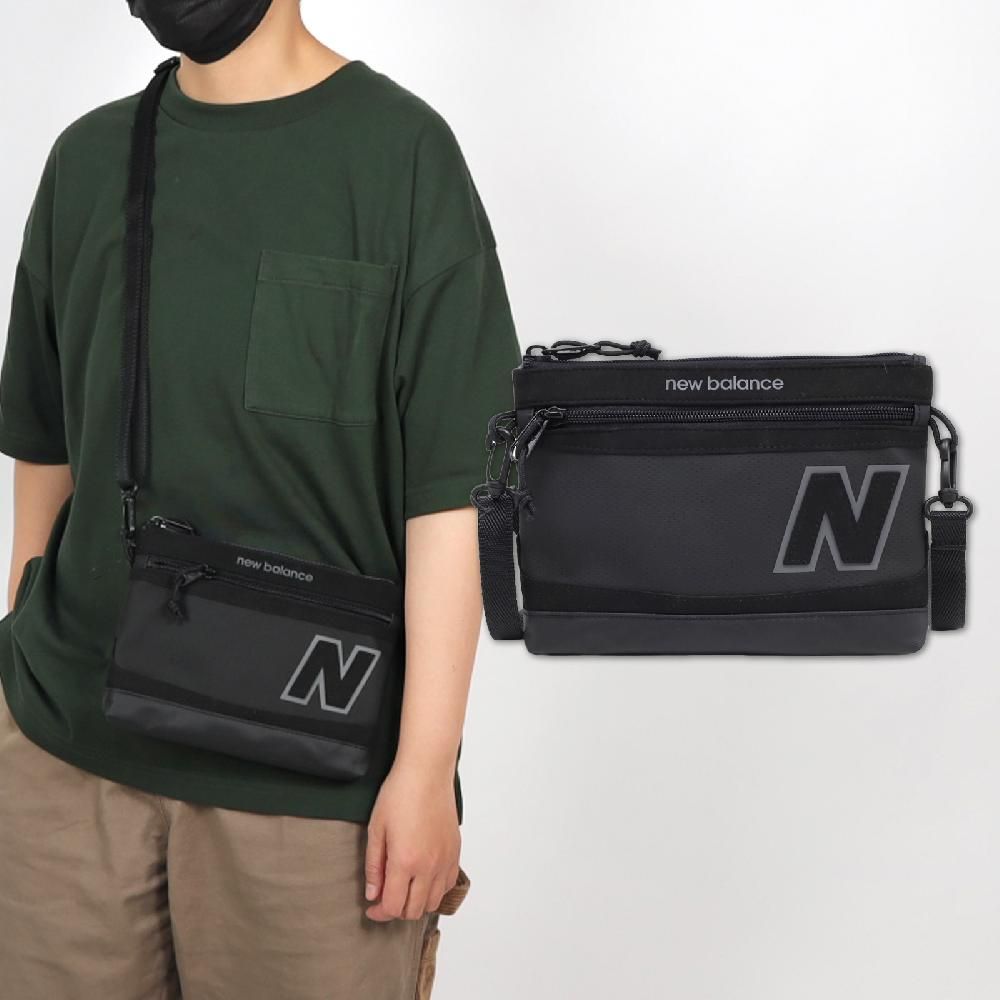 NEW BALANCE 側背包 Legacy Shoulder Bag 黑 灰 多夾層 肩背包 側背包 小包 隨行包 NB LAB23106BKK