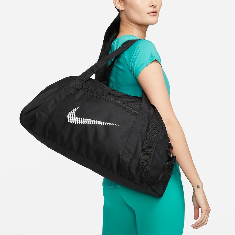 NIKE 耐吉 包包 Gym Club Duffle Bag 行李袋 健身包 黑 白 肩背 手提 大容量 旅行包 DR6974-010