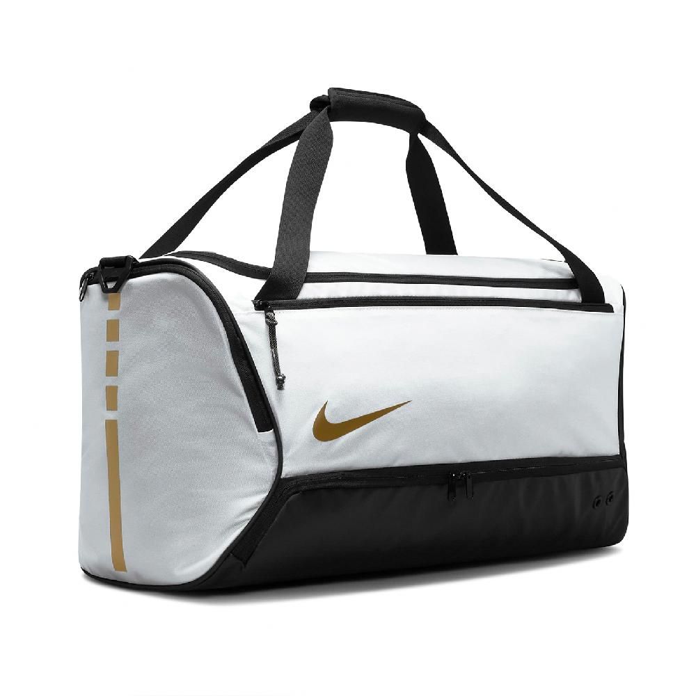 NIKE 耐吉 包包 Hoops Elite Duffle Bag 男女款 白 黑 金 健身包 行李袋 大容量 DX9789-100