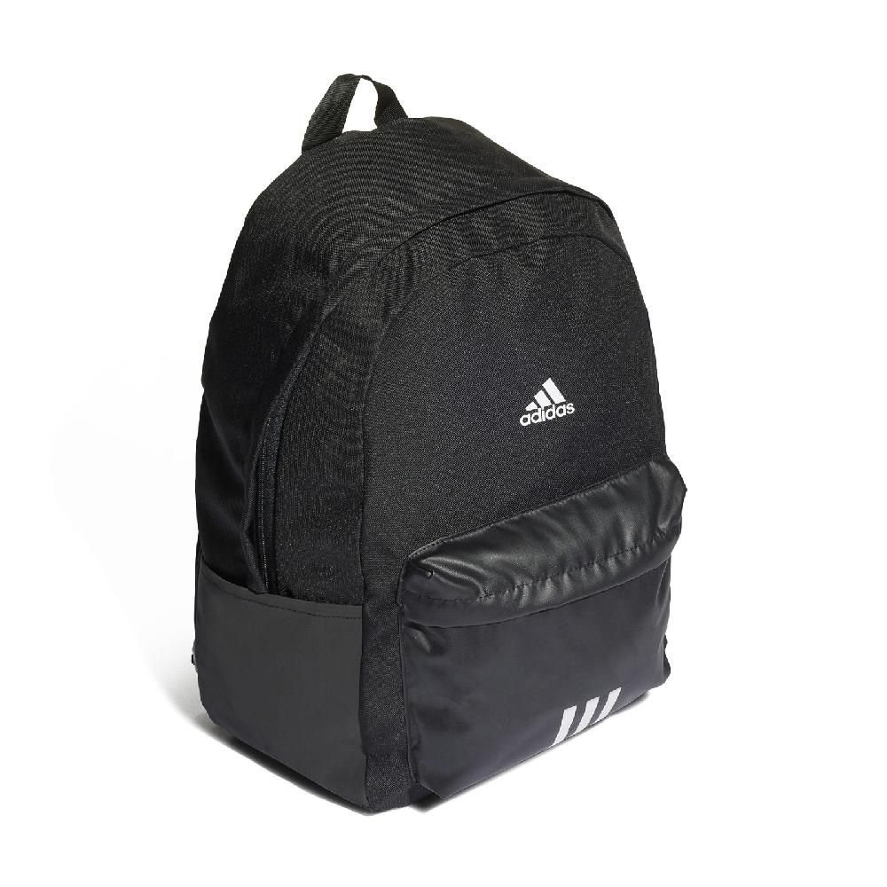 ADIDAS 愛迪達 後背包 Logo Backpack 黑 白 雙肩背 包包 男女款 基本款 書包 HG0348