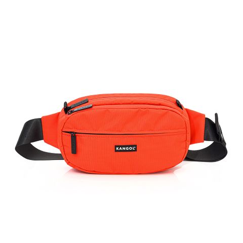 KANGOL 腰包 女包 斜背包 休閒 橘色-6225178150