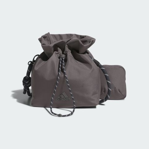 adidas 愛迪達 FAV SMALL BAG 手提包 女款 肩背 水桶包 束口包 運動包 灰色-IT2033