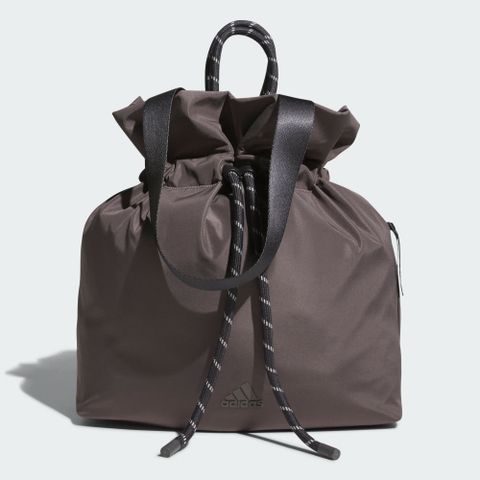 【ADIDAS】FAV TOTE BAG 手提包 女款 水桶包 束口包 運動包 咖啡色-IT2037
