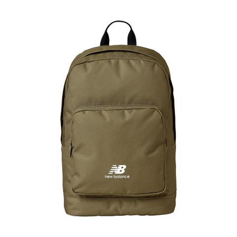 【New Balance】Bags 後背包 男女款 中性 書包 旅行包 綠色_LAB23012OLL-F