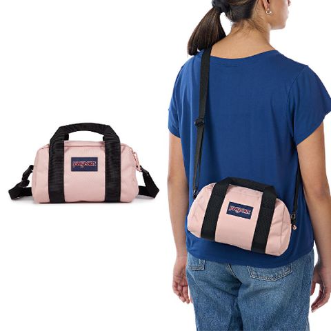 JanSport 肩背包 Weekender Mini 粉 黑 肩背 手提 兩用 小包 斜背包 隨行包 包包 JS0A85VG7N8