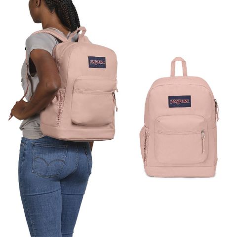 JanSport 後背包 Cross Town Plus 玫瑰粉 15吋 減壓背帶 筆電包 雙肩包 背包 包包 JS0A7ZNZ7N8