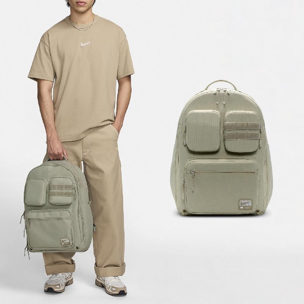 NIKE 耐吉 後背包 Utility Power 卡其綠 16吋 多夾層 筆電包 雙肩包 背包 包包 FN4120-251