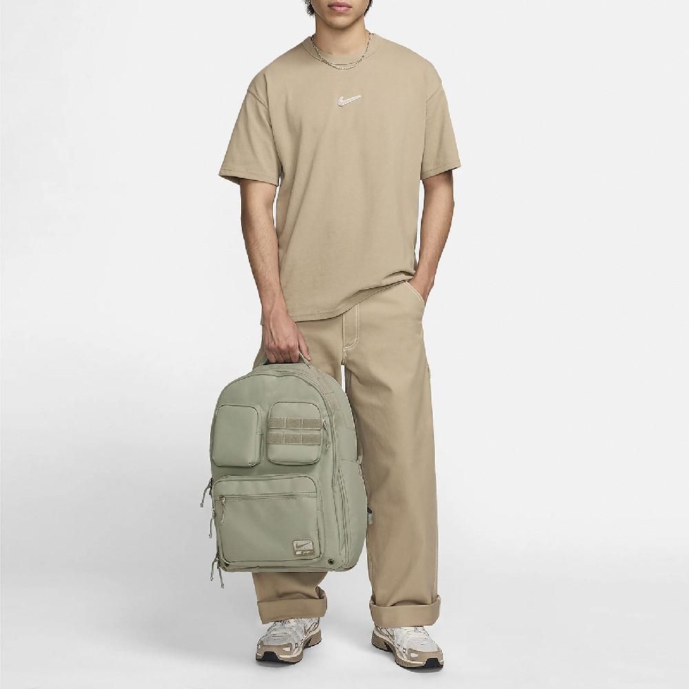 NIKE 耐吉 後背包 Utility Power 卡其綠 16吋 多夾層 筆電包 雙肩包 背包 包包 FN4120-251