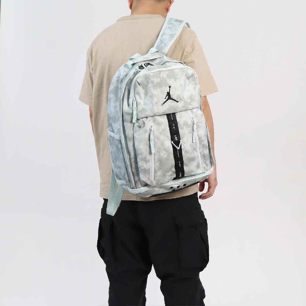 NIKE 耐吉 後背包 Jordan Level Backpack 灰 白 筆電包 15吋 暈染 喬丹 男女款 JD2323006GS-001