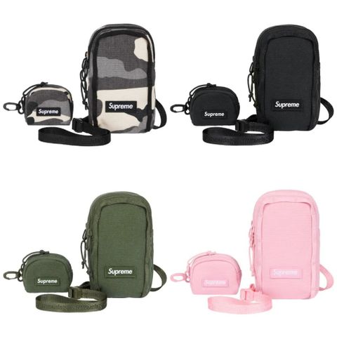 Supreme Supreme 25SS 手機包 黑/粉/綠/迷彩 相機小包 附零錢包 潮流