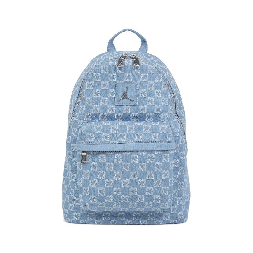 NIKE 耐吉 後背包 Jordan Monogram 藍 滿版印花 13吋 筆電包 運動包 雙肩包 背包 JD2523001AD-001