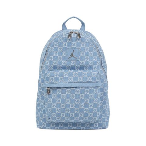 NIKE 耐吉 後背包 Jordan Monogram 藍 滿版印花 13吋 筆電包 運動包 雙肩包 背包 JD2523001AD-001