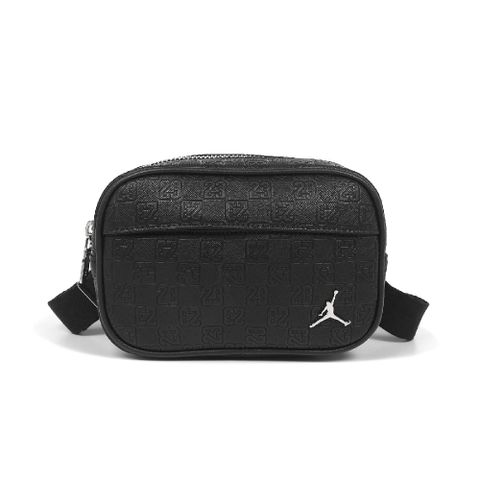 肩背包 Jordan Monogram 黑 銀 可調背帶 斜背包 隨行包 小包 包包 JD2523018AD-001