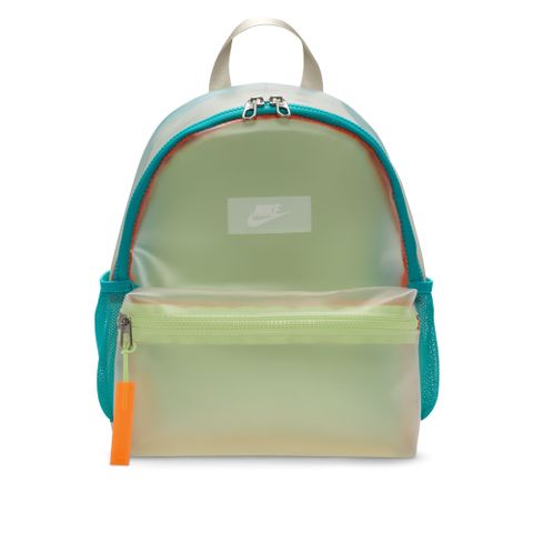 【NIKE】Y NK BRSLA JDI MINI BKPK-JELLY 中大童 後背包 運動包 小包 綠色-HF8167905
