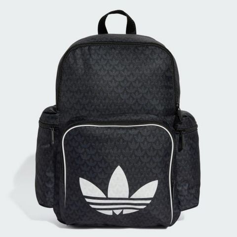【ADIDAS】MONOGRAM  BP 後背包 男女款 運動包 健身包 書包 黑色-JD5364