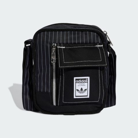 【ADIDAS】S BAG 斜背包 男女款 小包 運動包 黑色-JD5444