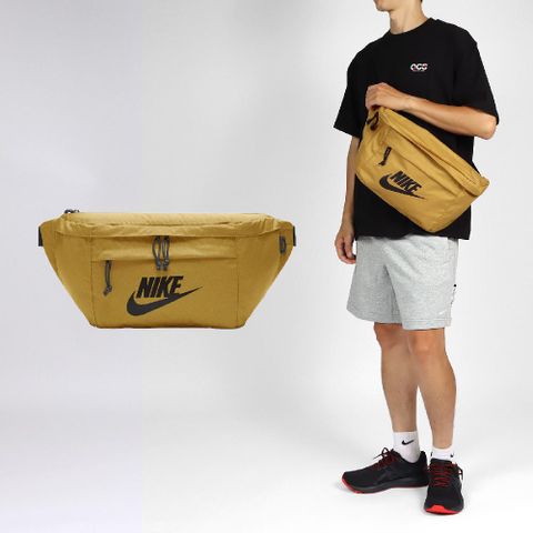 NIKE 耐吉 腰包 Tech Hip Pack 土黃 黑 可調背帶 斜背包 肩背包 隨行包 小包 BA5751-790