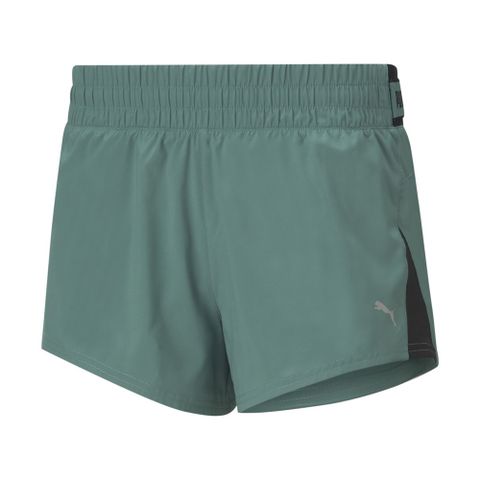 【PUMA】慢跑系列COOLadapt 3吋短風褲 女 短褲 綠色-52019645