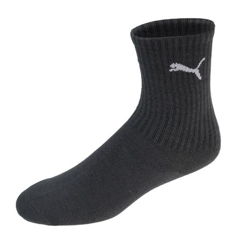 PUMA 襪子 NOS Crew Socks  深灰 白 男女款 長襪 中筒襪 台灣製 單雙入 BB134508