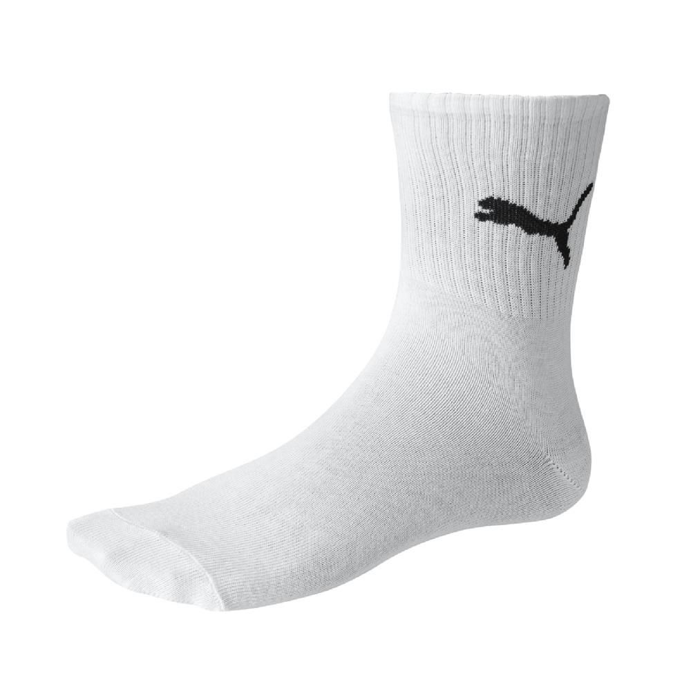 PUMA  襪子 Regular Crew Sock 男女款 白 長襪 基本款 跳豹 90712702