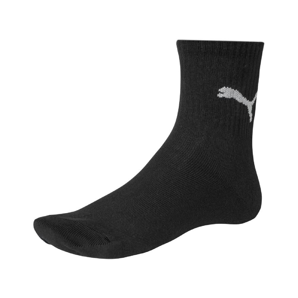 PUMA  襪子 Regular Crew Sock 男女款 黑 長襪 中筒襪 基本款 台灣製 90712701