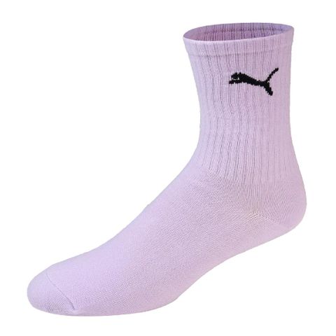 PUMA 襪子 NOS Crew Socks 粉紫 男女款 長襪 中筒襪 台灣製 單雙入 BB134506