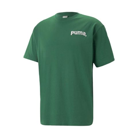 PUMA 短袖 TEAM Graphic Tee 男款 綠 白 短T 棉T 寬版 E.SO瘦子 著用同款 62248637