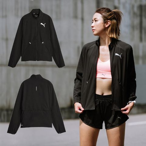 PUMA 彪馬 外套 Ultraweave Running Jacket 女款 黑 排汗 拉鍊口袋 運動 跑步 52406501