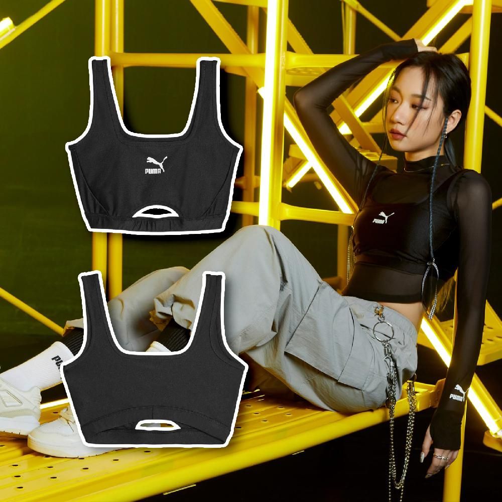 PUMA  彪馬 背心 Dare To Crop Top 女款 黑 無袖 Julia 吳卓源 著用款 無襯墊 62143001