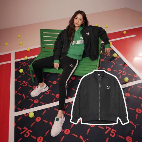 PUMA 彪馬 棒球外套 T7 Bomber 女款 黑 外套 寬鬆 62168901