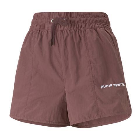Puma 短褲 Team Shorts 女款 莓紅 褲子 小開岔 網球風 鬆緊褲頭 53900549
