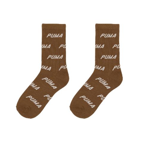 Puma 彪馬 襪子 Fashion 棕 白 LOGO 踝襪 休閒襪 短襪 台灣製 單雙入 BB126007