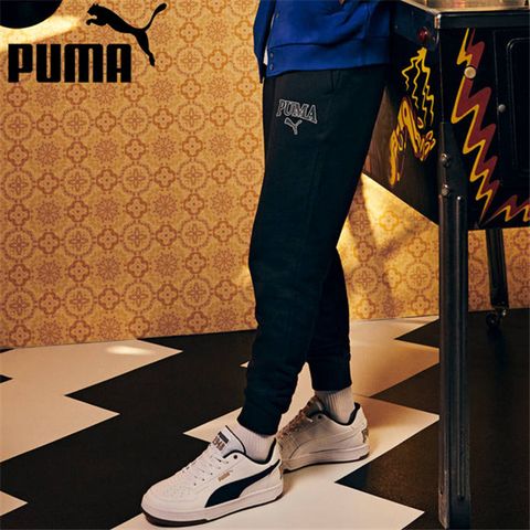 PUMA 長褲 基本系列 SQUAD 黑 瘦子 縮口 長褲 男 67897201