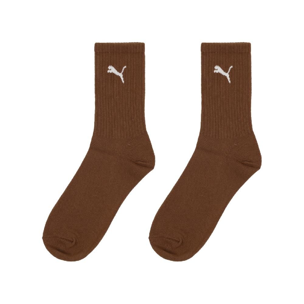 PUMA  彪馬 長襪 NOS Crew Socks 棕 白 中性款 中筒襪 休閒襪 襪子 BB134517