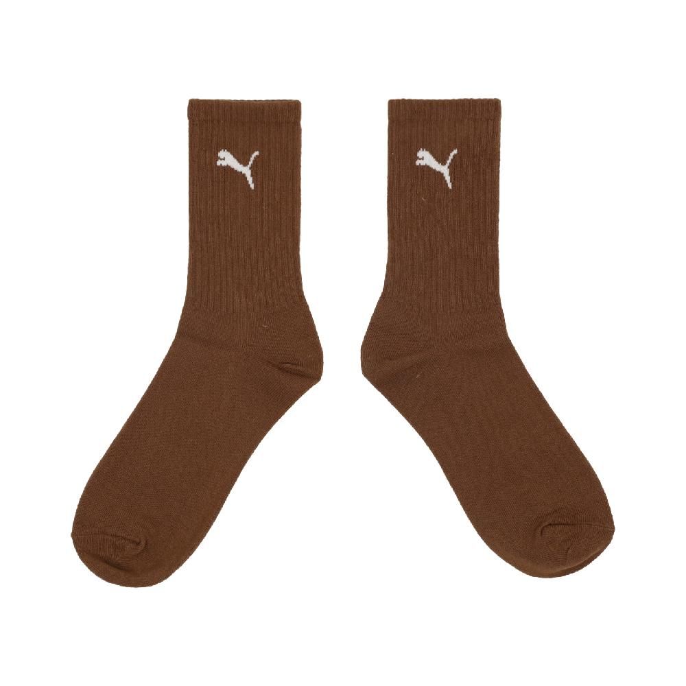 PUMA  彪馬 長襪 NOS Crew Socks 棕 白 中性款 中筒襪 休閒襪 襪子 BB134517