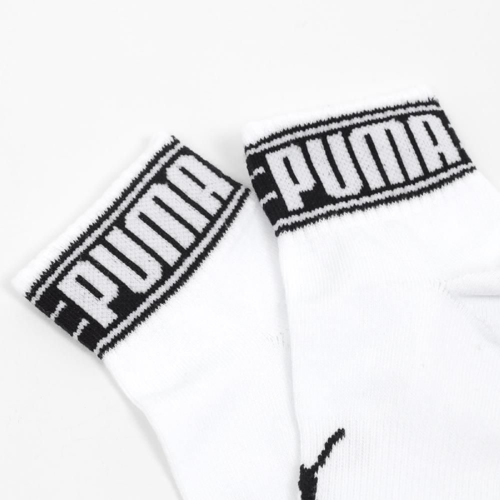 PUMA  彪馬 短襪 Fashion Ankle Sock 白 黑 大LOGO 休閒襪 襪子 BB145702